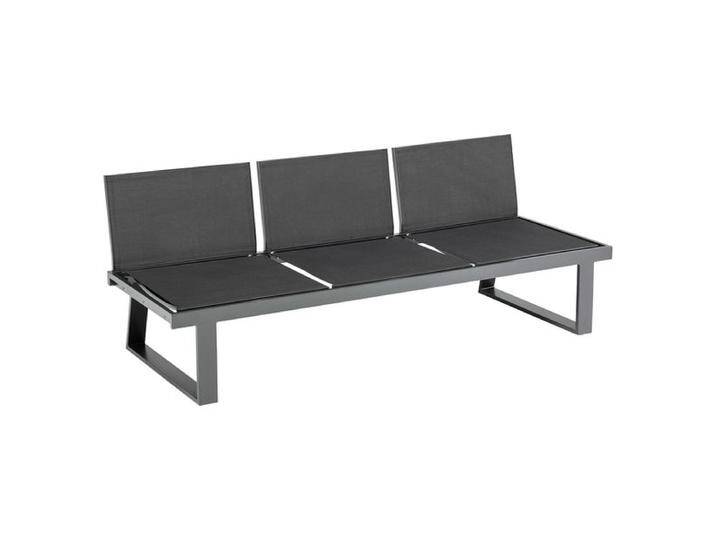 Kettler Rasmus Modular Gartenbank Aluminium/Outdoorgewebe Dunkelgrau von Kettler
