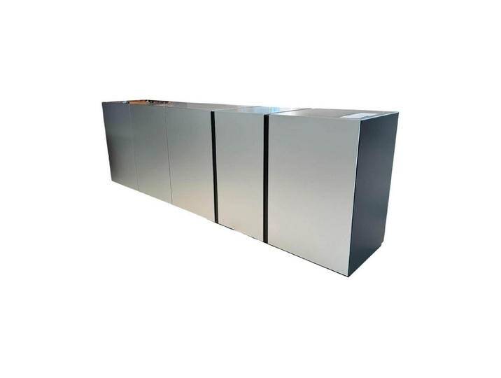 Kettnaker Sideboard Kommode Alea Fronten Und Abdeckplatte Aluminium Natur Korpus von Kettnaker