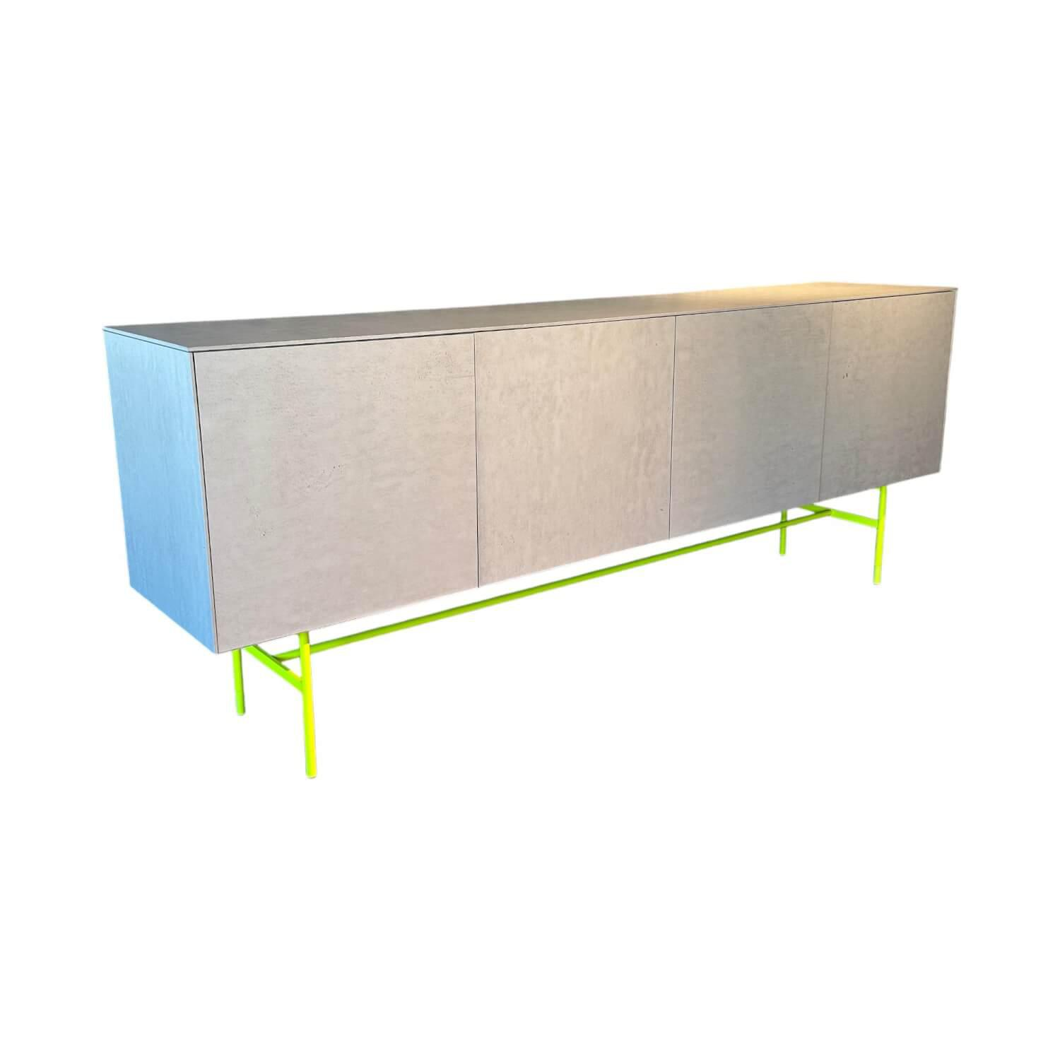 Sideboard Soma Beton Optik Grau Gestell Rundrohr Leuchtgelb Gelb Grün Sideboard Soma Beton Optik Grau Gestell Rundrohr Leuchtgelb Gelb Grün von Kettnaker