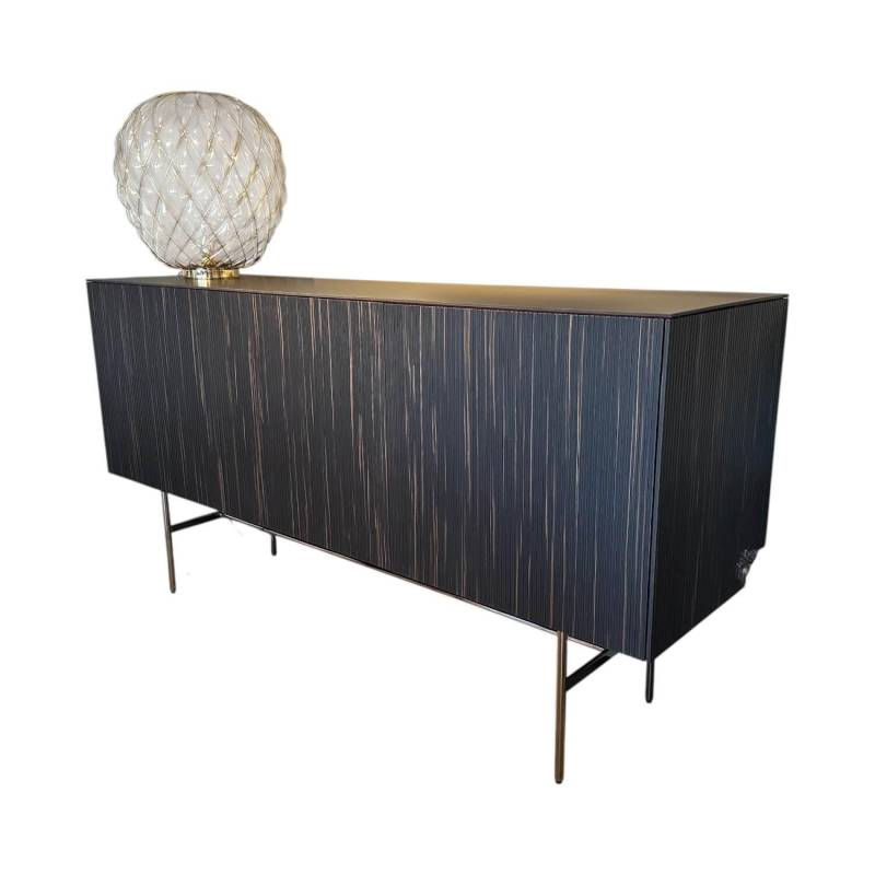 Sideboard Soma Front Relief Maron Braun Korpus Lack Rubinrot Rot Abdeckplatte Fe... von Kettnaker