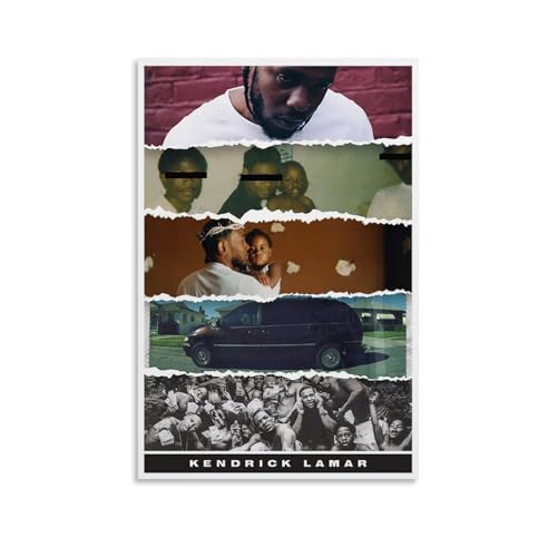Kendrick Poster Lamar Music Vintage Collage Rapper Für Zimmer, Ästhetische Leinwand-Wandkunst, Schlafzimmer-Dekor Poster 16x24inch(40x60cm) von Ketuaa