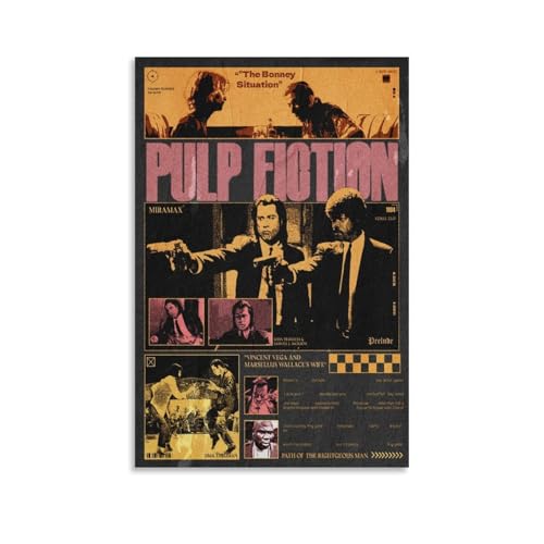Ketuaa Pulp Poster Fiction Movie Vintage Crime Thriller Collage Für Zimmer, Ästhetische Leinwand-Wandkunst, Schlafzimmer-Dekor Poster 12x18inch(30x45cm) von Ketuaa