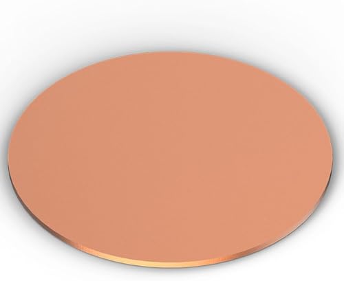 1 Stück reine T2-Kupferplatten, 0,8 mm dick x 85–200 mm Durchmesser, runde Scheiben for elektrische Reparaturen, Bastelarbeiten, EMI-Abschirmung(0.8x85mm) von KeuLen