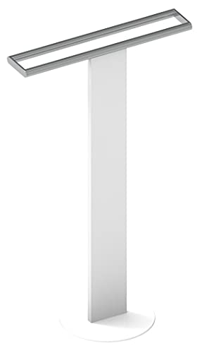 KEUCO Handtuchständer aus Metall weiß/verchromt 52,1x85,3x32,5cm einarmig freistehend 2 Handtuchstangen Bad Handtuchablage Handtuchhalter Badetuchständer Badetuchhalter Handtuchtrockner von Keuco