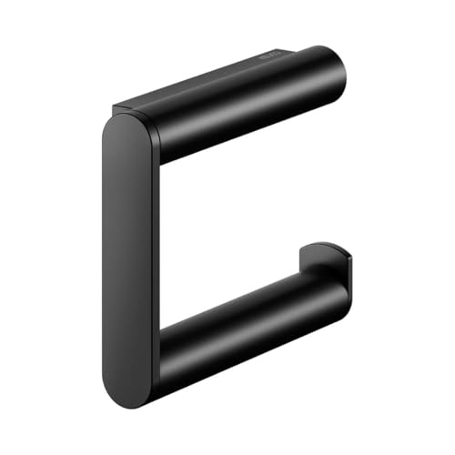 KEUCO Toilettenpapierhalter aus Metall, schwarz matt pulverbeschichtet, offene Form, WC-Rollenhalter für Badezimmer und Gäste-WC, Plan Black Selection KEUCO Toilettenpapierhalter aus Metall, schwarz matt pulverbeschichtet, offene Form, WC-Rollenhalter für Badezimmer und Gäste-WC, Plan Black Selection von Keuco