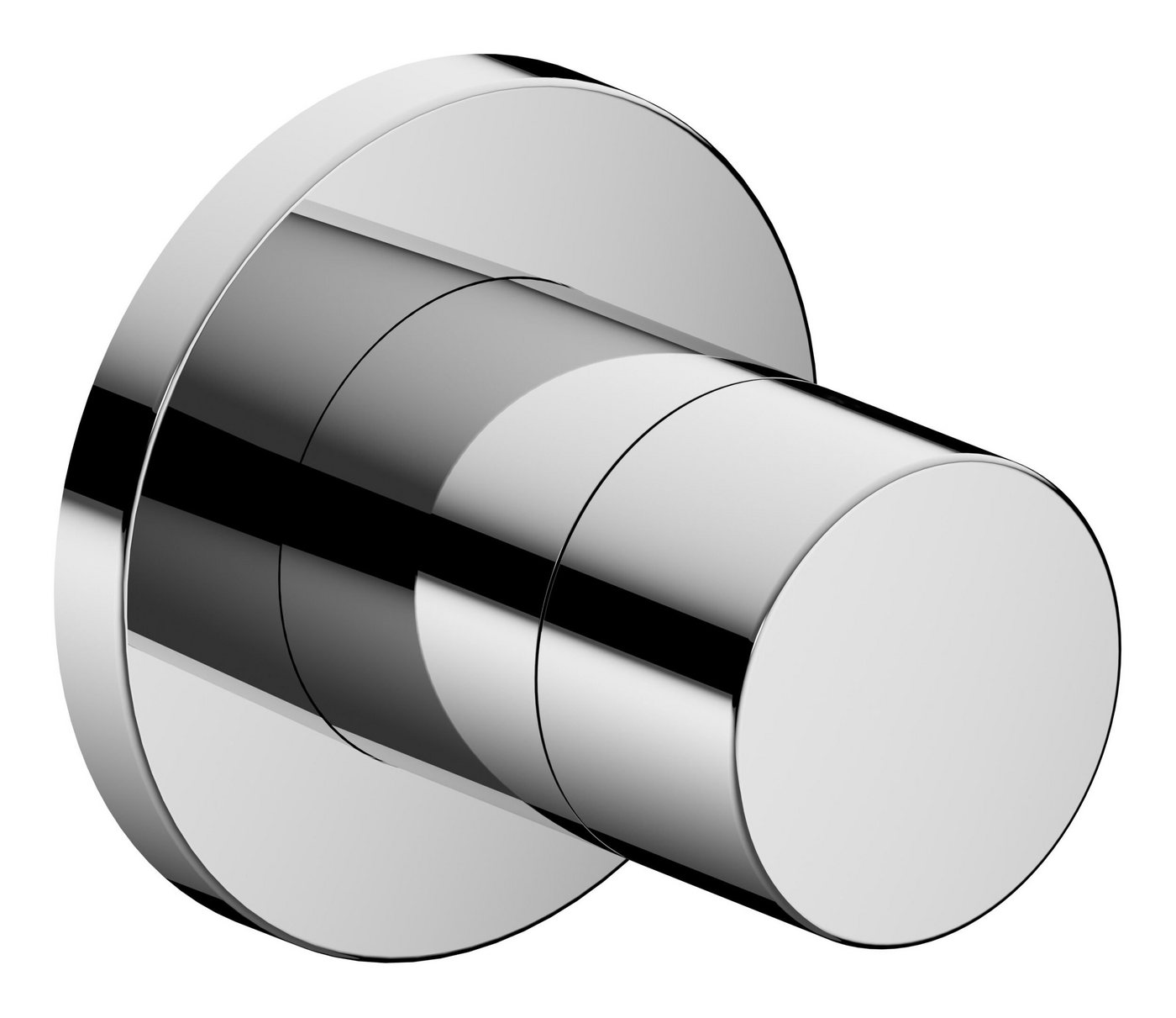 Keuco Absperrventil IXMO, Rund mit Griff Pure - Verchromt von Keuco