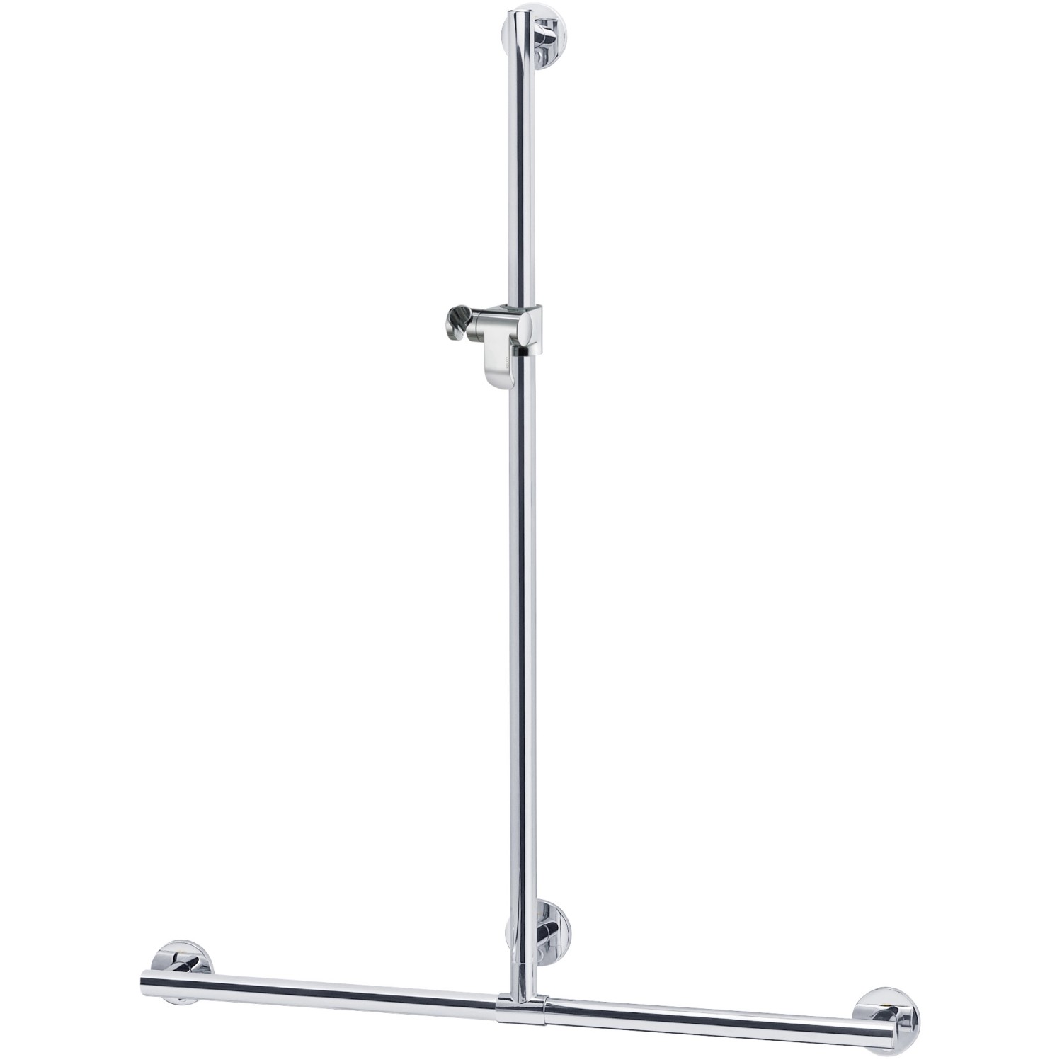 Keuco Duschhandlauf Plan Care 34914 Silber eloxiert mit Brausestange 682/1263 mm von Keuco