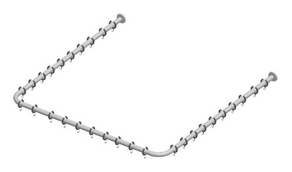 Keuco Duschvorhangstange Plan, Ø 25 mm, Metall, Brausevorhangstangen-Set für Dusche U-Form 100 x 100 cm Keuco Duschvorhangstange Plan, Ø 25 mm, Metall, Brausevorhangstangen-Set für Dusche U-Form 100 x 100 cm von Keuco