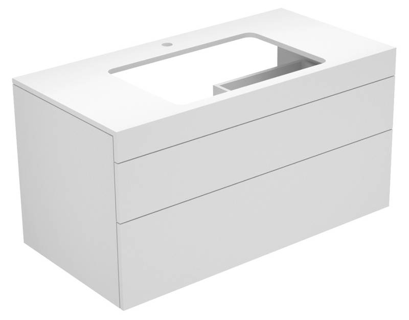 KEUCO EDITION 400 Waschtischunterschrank, für 600mm Waschtischbreite, mit 1 Hahnloch, 1050x546x535mm, 31572820100 von Keuco