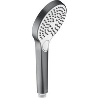 Keuco Handbrause IXMO 3 Strahlarten, schwarzchrom gebürstet von Keuco