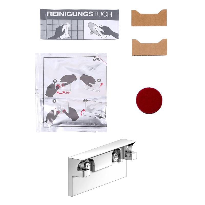 Keuco Klebe-Set 8 für Reva Toilettenpapierhalter Verchromt von Keuco