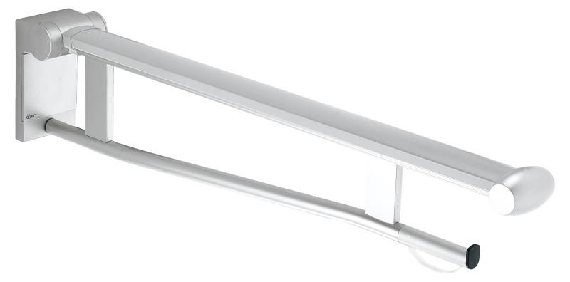 KEUCO PLAN Care Stützklappgriff, mit WC-Papierrollenhalter, 850mm, 34903010838 von Keuco