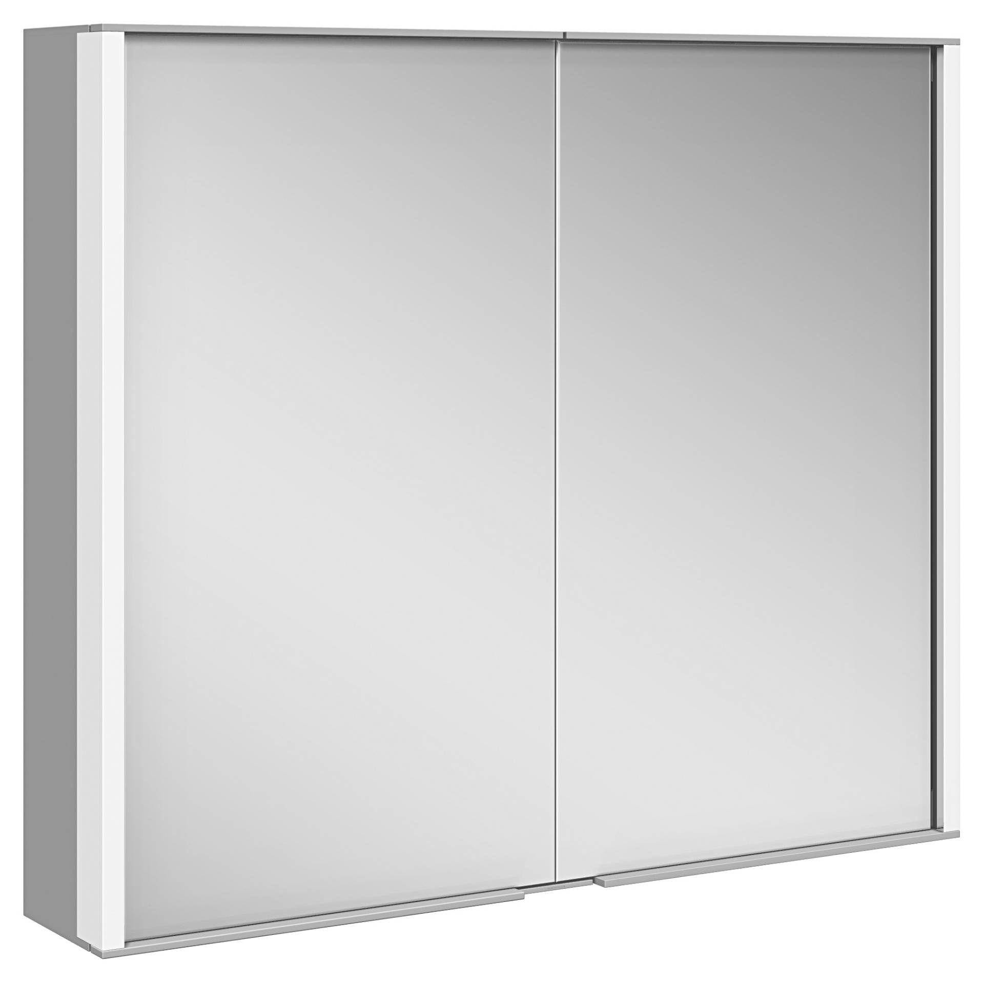 KEUCO ROYAL MATCH Spiegelschrank Wandvorbau, 2 Türen aus Kristall-Doppelspiegel, 800mm, 12802171301 von Keuco