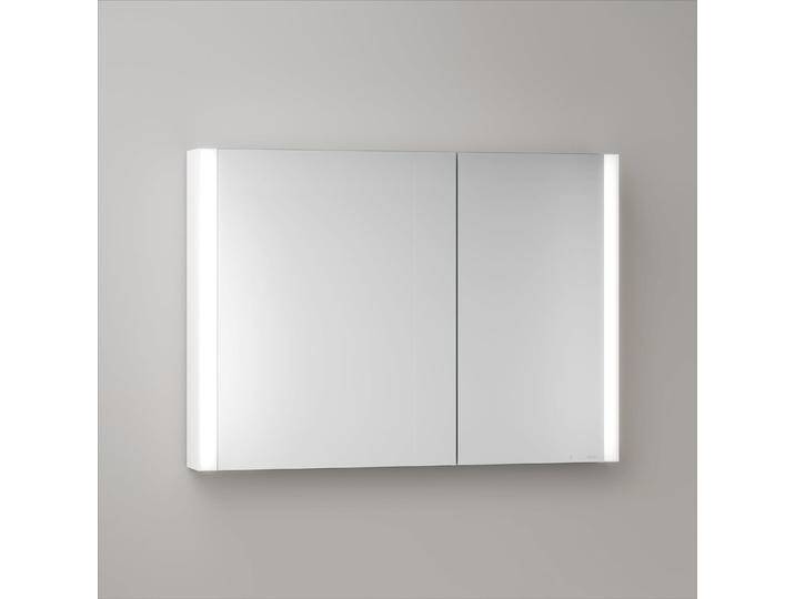 Keuco Royal Metis LED Aufputz-Spiegelschrank 100 x 71 cm, mit 2 Türen asymmetrisch 2343784 von Keuco