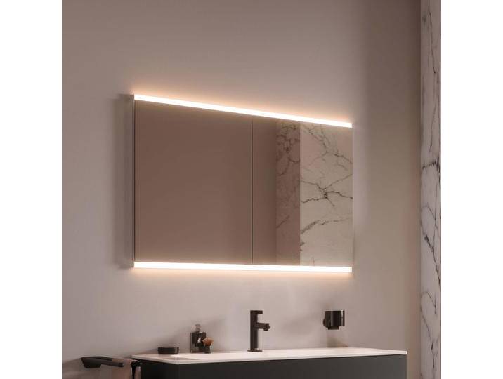 Keuco Royal P94 Unterputz-Spiegelschrank 2-türig 120 x 10,7 cm, mit LED-Beleuchtung 2063741 von Keuco