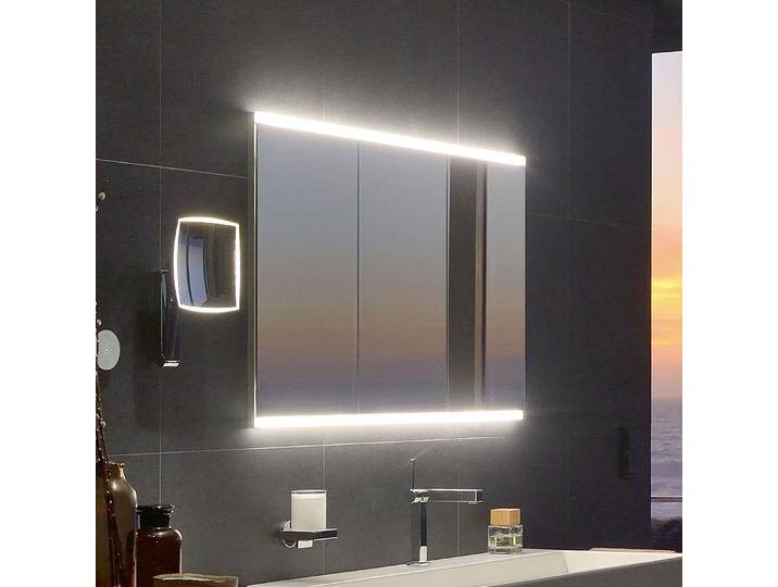 Keuco Royal P94 Unterputz-Spiegelschrank 3-türig 140 x 10,7 cm, mit LED-Beleuchtung 2064221 von Keuco