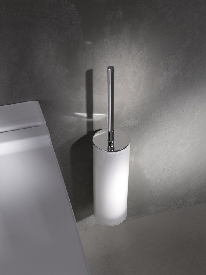 Keuco WC-Reinigungsbürste Edition 400, Toilettenbürsten-Garnitur aus mattiertem Kristallglas, zur von Keuco
