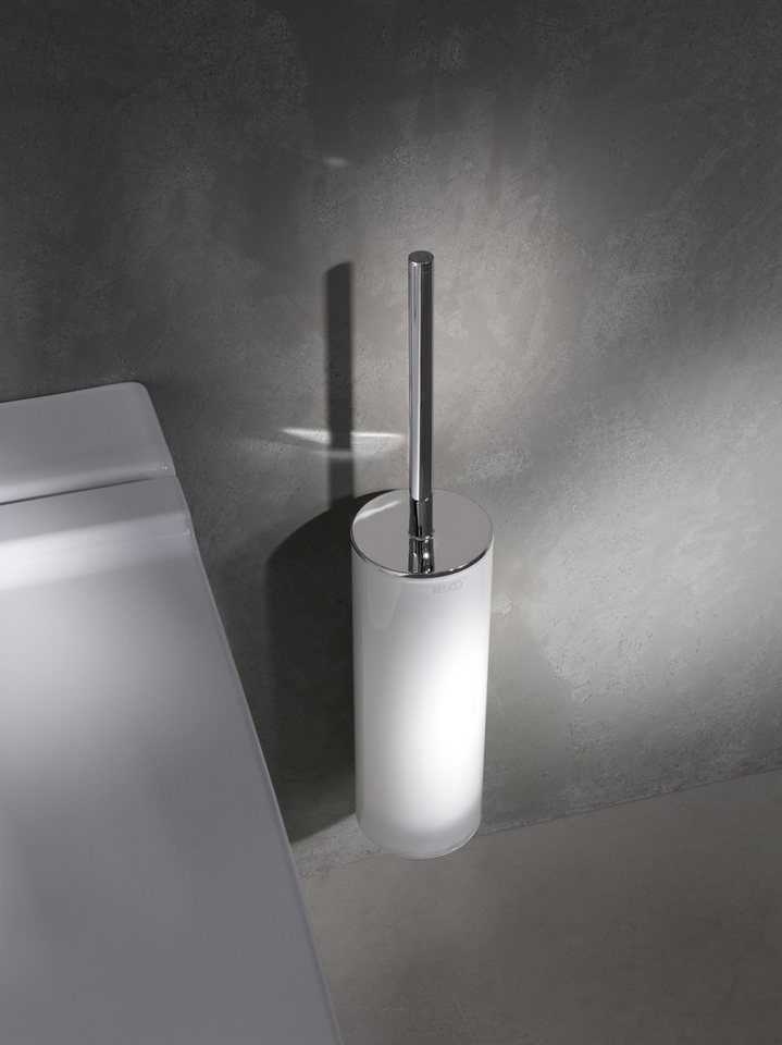 Keuco WC-Reinigungsbürste Edition 400, Toilettenbürstengarnitur, Kristall-Glas matt, Metall chrom,Wandmontage Keuco WC-Reinigungsbürste Edition 400, Toilettenbürstengarnitur, Kristall-Glas matt, Metall chrom,Wandmontage von Keuco
