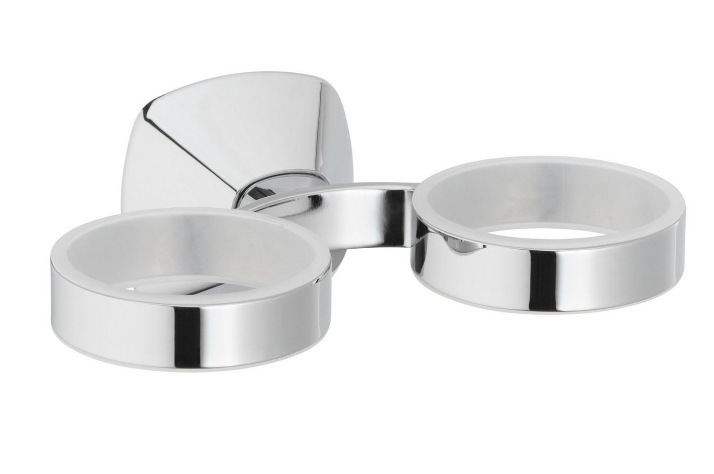 Keuco Zahnputzbecher City.2, Doppelhalter aus Metall, Chrom, lose, ohne Gläser, 5,3cm Durchmesser Keuco Zahnputzbecher City.2, Doppelhalter aus Metall, Chrom, lose, ohne Gläser, 5,3cm Durchmesser von Keuco