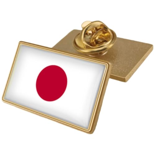 Japan-flaggen-anstecker, Metall-anstecknadel, Japanische Flagge, Brosche, Neuheit, Flagge, Anstecknadel, Krawattennadel, Schmuck, Accessoire von Keuyeo
