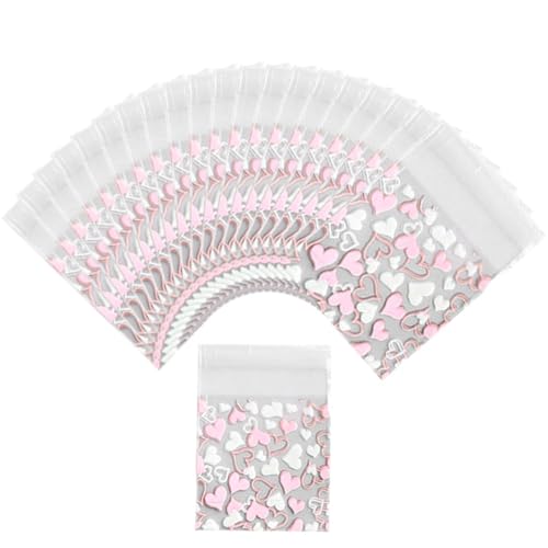 Kekstüten, 100 Stück, Selbstklebend, Schönes Herz, Kunststoff, Für Kekse, Gebäck, Süßigkeiten, Geschenktüten Für Geburtstagsfeier, Hochzeit, Halloween, Weihnachten Kekstüten, 100 Stück, Selbstklebend, Schönes Herz, Kunststoff, Für Kekse, Gebäck, Süßigkeiten, Geschenktüten Für Geburtstagsfeier, Hochzeit, Halloween, Weihnachten von Keuyeo