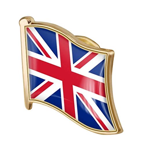 Keuyeo 1 Stück Union Abzeichen Metall Vereinigtes Königreich Flagge Anstecknadel Uk Flagge Union Britische Patriotische Britische Abzeichen von Keuyeo