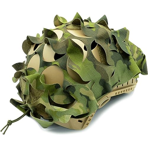 Keuyeo 3D Taktische Helmabdeckung Nylon Kordelzug Camo Helmabdeckung Training Jagd Helmabdeckung Ohne Helm von Keuyeo