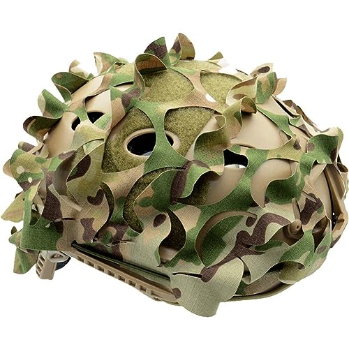 Keuyeo 3D Taktische Helmabdeckung Nylon Kordelzug Camo Helmabdeckung Training Jagd Helmabdeckung Ohne Helm von Keuyeo
