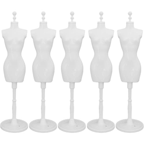 Keuyeo 5 Stück Puppenkleid Schaufensterpuppe Modell Kleidung Ausstellungsstand Miniatur Nähen Kleidung Show Stützhalter Für Zuhause Geschäft Baby Mädchen Weiß Keuyeo 5 Stück Puppenkleid Schaufensterpuppe Modell Kleidung Ausstellungsstand Miniatur Nähen Kleidung Show Stützhalter Für Zuhause Geschäft Baby Mädchen Weiß von Keuyeo