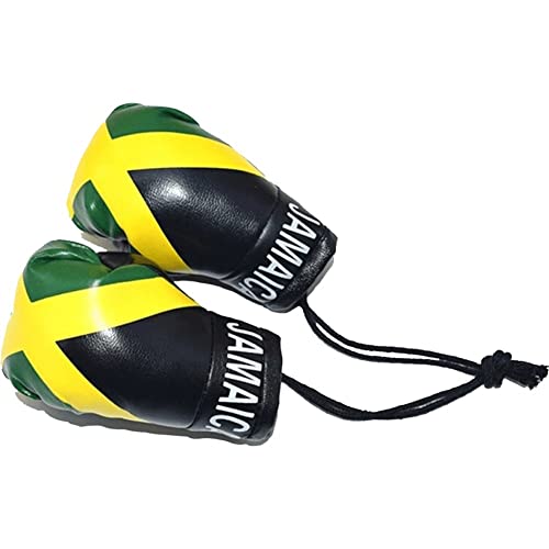 Keuyeo Mini-Boxhandschuhe, Miniatur-stanzhandschuhe, Feiertags-weihnachtsschmuck, Hängende Dekoration Für Den Heimgebrauch Im Auto (Jamaika-Flagge) von Keuyeo