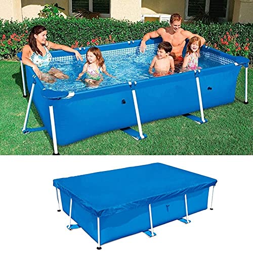 Keuyeo Staubdichte Schwimmbadabdeckung, Rechteckige Poolabdeckung Für Oberirdische Aufblasbare Pools, Wasserdichter Poolabdeckungsschutz Rechteckigem Rahmen von Keuyeo