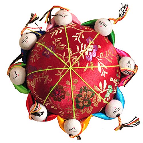 Kreatives Nadelkissen 8 Nadelkissen Für Kinder Im Chinesischen Stil, Stoffbeschichtung, Vollständig Gepolstert, Aufbewahrung Für Nadeln, Nähzubehör von Keuyeo