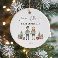 Our First Christmas in New Home Ornament 2025 - Custom Address & Name 2025, Personalized Couple Holiday Gift Keepsake Our First Christmas in New Home Ornament 2025 - Custom Address & Name 2025, Personalized Couple Holiday Gift Keepsake von KevinHomeDesigns