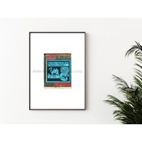 Lustige Bar Kunst - Vintage Streichholz Buch Druck Original Wand Kamel Cartoon Retro Comic Drunk von KevinKlimaPhoto3