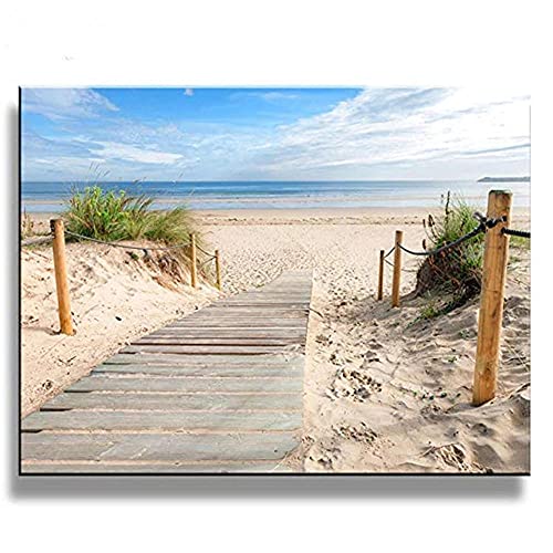 5D Diamant Painting Bilder Full Groß,DIY Diamond Painting Set für Erwachsene Kinder,Crystal Strass Stickerei Kreuzstich Diamant Kunsthandwerk für Home Wall Décor Strandlandschaft Square 40x60cm von Kewier