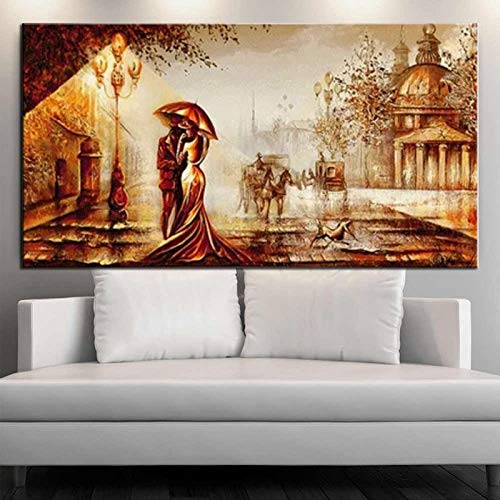 DIY 5D Diamant Painting Bilder Voll Kit,Paare romantisch Diamant Malerei Groß Kreuzstich Kristall Strass Malen nach Zahlen Stickerei Kunst Handwerk für Home Wand Dekor geschenk 30x60cm/12x24inch T4439 von Kewier