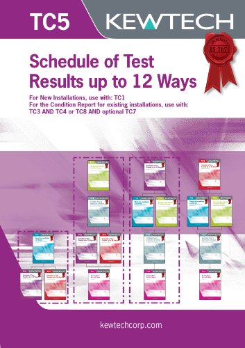 Kewtech TC5 „Schedule of Test Results up to 12 ways“ (Englische Version) von Kewtech