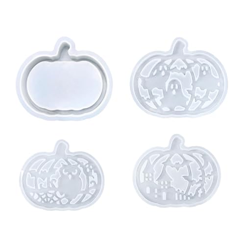 4 Stück Halloween Pumpkin Silikonformen Thermor Halter von Kexpery