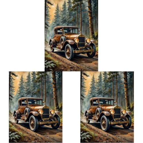 5D Diamond Painting Set Auto 30x40cm DIY Full Full Diamond Painting Set mit runden Perlen für Home Wall Decor von Kexpery