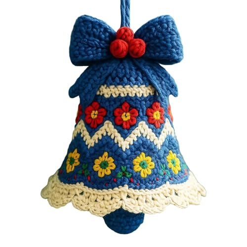 DIY Häkelnadel Christmas Bell Kit Material Material Holiday Craft (blau) von Kexpery
