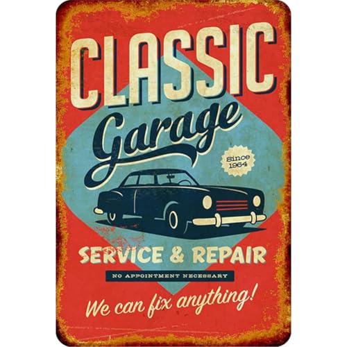 Garage Vintage Blechschild 2D Wandposter Dekoration Haus Bar Retro Ideal Cafés Restaurants Pubs Malerei Garage Vintage Blechschild 2D Wandposter Dekoration Haus Bar Retro Ideal Cafés Restaurants Pubs Malerei von Kexpery