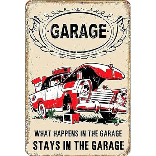 Garage Vintage Blechschild 2D Wandposter Dekoration Haus Bar Retro Ideal Cafés Restaurants Pubs Malerei Garage Vintage Blechschild 2D Wandposter Dekoration Haus Bar Retro Ideal Cafés Restaurants Pubs Malerei von Kexpery