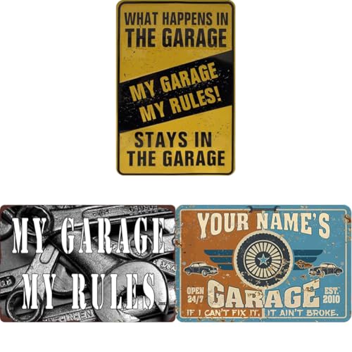 Garage Vintage Blechschild 2D Wandposter Dekoration Haus Bar Retro Ideal Cafés Restaurants Pubs Malerei Garage Vintage Blechschild 2D Wandposter Dekoration Haus Bar Retro Ideal Cafés Restaurants Pubs Malerei von Kexpery