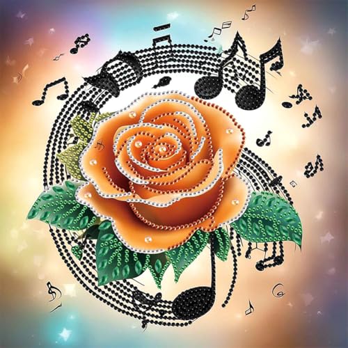 Kexpery 5D DIY Partial Special Forced Musical Symbols Kit 30 x 30 cm von Kexpery