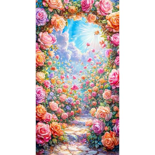 Kexpery 5D Diamant Malerei Kits Full Runde DIY DIY Home Decor Blumen Handwerk Handwerk von Kexpery