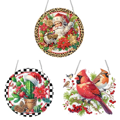 Kexpery Acryl 2d Flat Lack Kit von Weihnachtsdiamanten Hängende Wanddekoration in Art DIY House Geschenk Kexpery Acryl 2d Flat Lack Kit von Weihnachtsdiamanten Hängende Wanddekoration in Art DIY House Geschenk von Kexpery