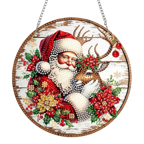 Kexpery Acryl 2d Flat Lack Kit von Weihnachtsdiamanten Hängende Wanddekoration in Art DIY House Geschenk Kexpery Acryl 2d Flat Lack Kit von Weihnachtsdiamanten Hängende Wanddekoration in Art DIY House Geschenk von Kexpery