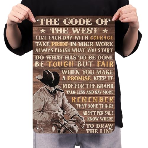Kexpery Cowboy Zinnplatte Metall Metall Wanddekoration 30 x 40 cm wasserfest Kexpery Cowboy Zinnplatte Metall Metall Wanddekoration 30 x 40 cm wasserfest von Kexpery