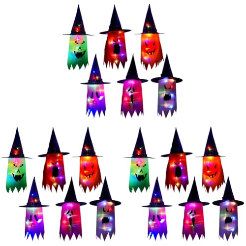 Kexpery Geisterlichter leuchtender Hexenhüte for Halloween -Außen- und Innenausstattung Kexpery Geisterlichter leuchtender Hexenhüte for Halloween -Außen- und Innenausstattung von Kexpery