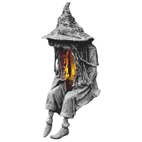 Kexpery Halloween Hexenstatue mit gesichtsloser Solarleuchte for Garten- und Fensterdekoration Kexpery Halloween Hexenstatue mit gesichtsloser Solarleuchte for Garten- und Fensterdekoration von Kexpery